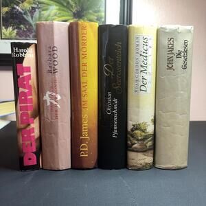 6 German Books | Bestseller Romane Deutsch | Robbins, Wood, James, Gordon, Jakes